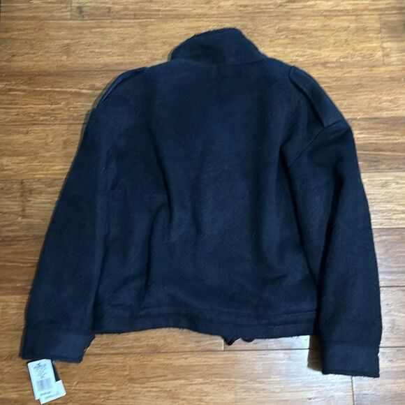NWT Nine West Navy Utility Sherpa-Lined Jacket — Size M - Picture 3 of 9